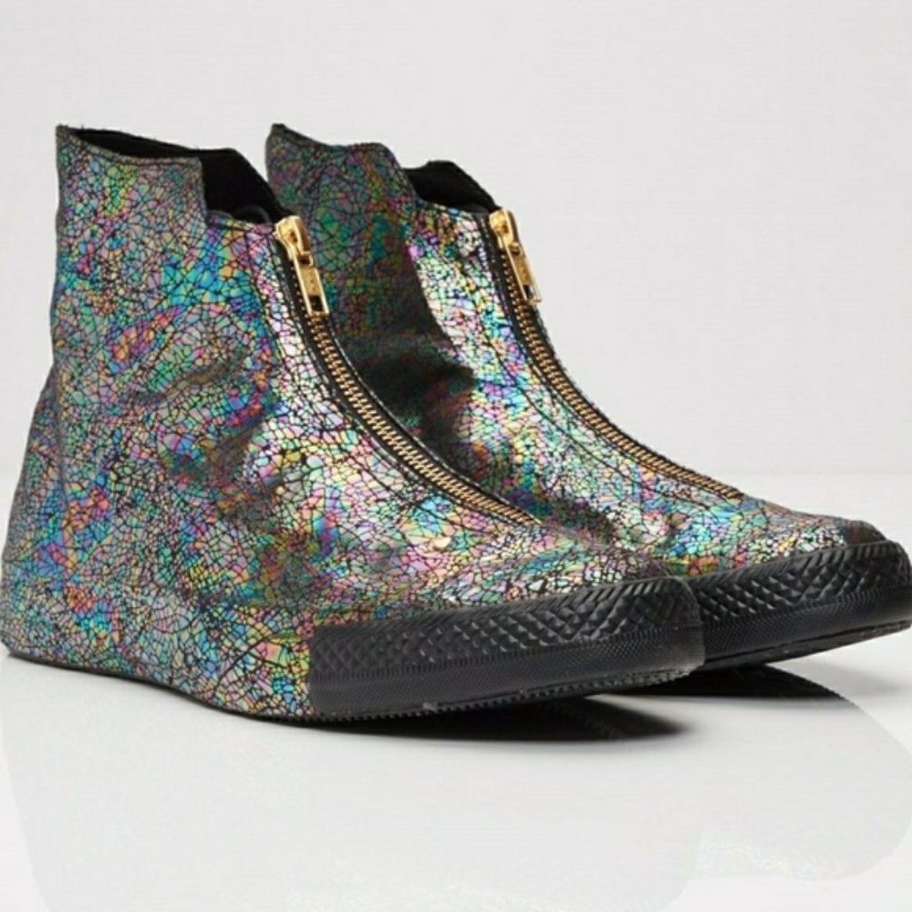Converse Women's All Star Oil Slick Shroud High Top Iridescent
